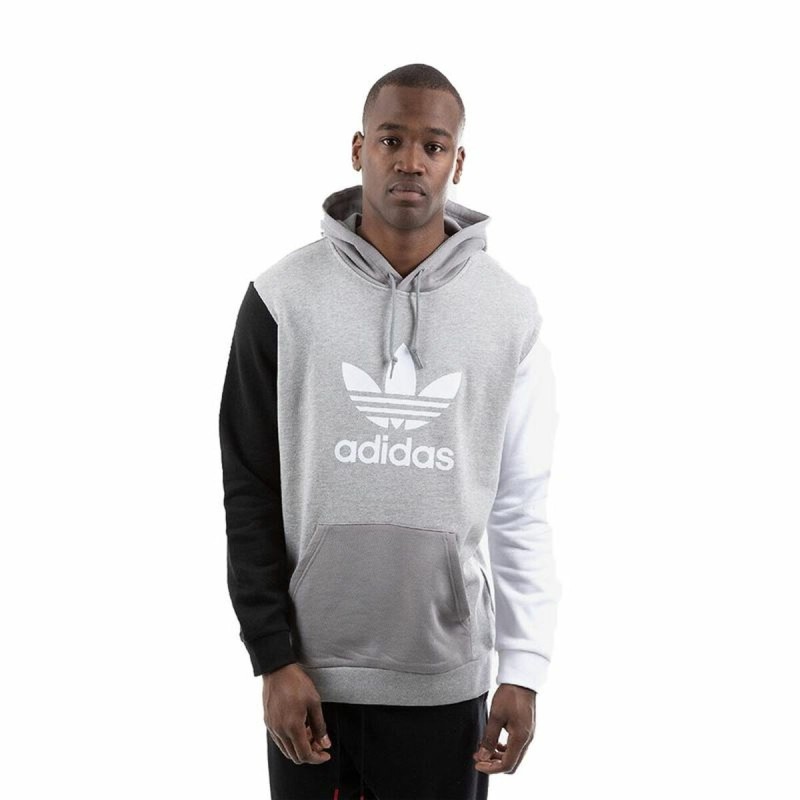 Sweat à capuche homme Adidas Colorblock Gris - Acheter à 54,05 € seulement chez Collector's Boutique