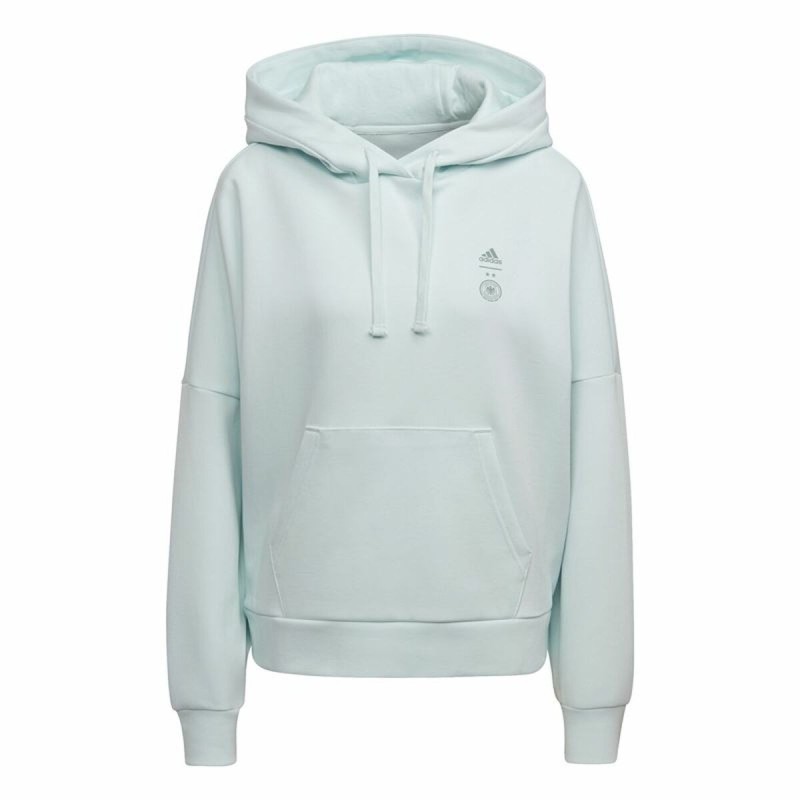 Sweat à capuche femme Adidas Germany Travel Cyan - Acheter à 73,00 € seulement chez Collector's Boutique