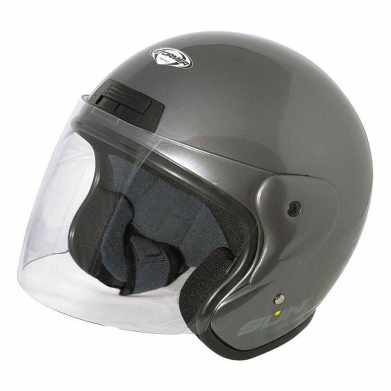 Casque Stormer Sun 2 Argenté Motocyclette Jet - Acheter à 81,30 € seulement chez Collector's Boutique