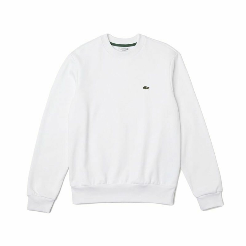 Sweat sans capuche homme Lacoste Blanc Écologique - Acheter à 90,76 € seulement chez Collector's Boutique