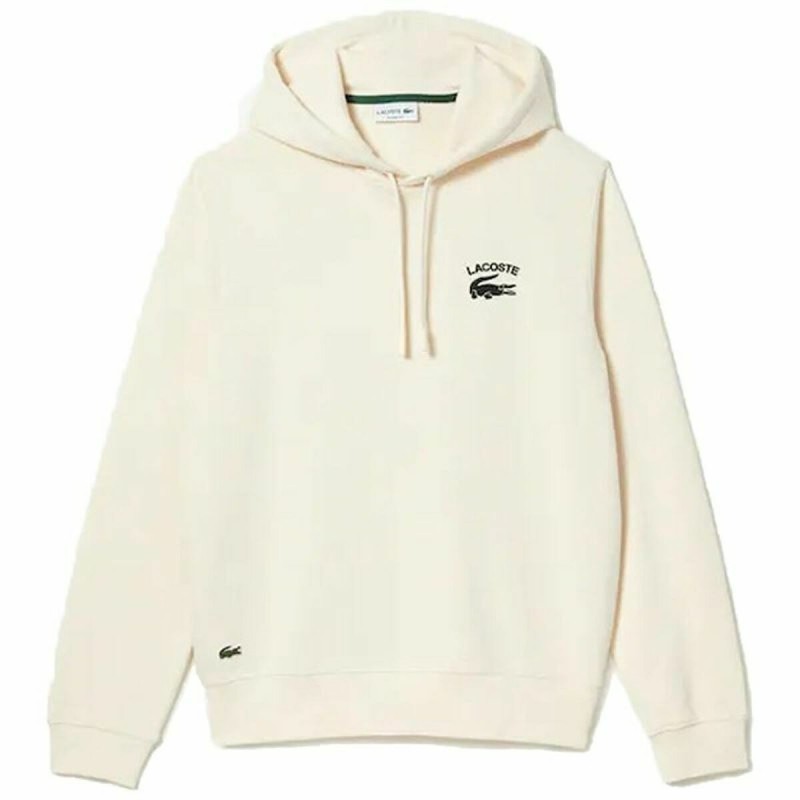 Sweat à capuche homme Lacoste Inscription Blanc - Acheter à 94,04 € seulement chez Collector's Boutique