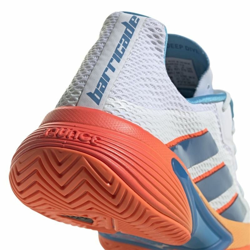 Chaussures de Tennis pour Femmes Adidas BarricadeOrange Blanc - Acheter à 111,38 € seulement chez Collector's Boutique