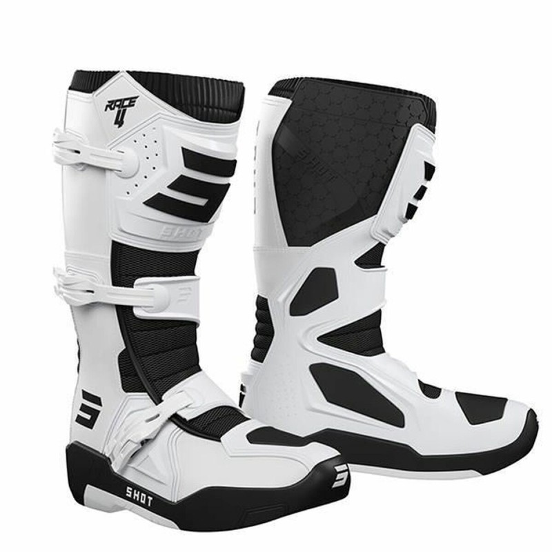 Bottes Shot Race Gear Race 4 Motocyclette Cross Blanc - Acheter à 189,53 € seulement chez Collector's Boutique