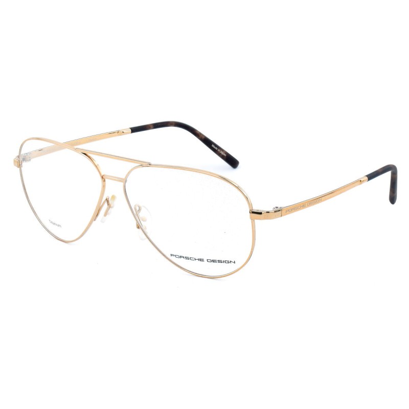 Monture de Lunettes Homme Porsche Design P8355-B-61 ø 61 mm Doré - Acheter à 111,49 € seulement chez Collector's Boutique