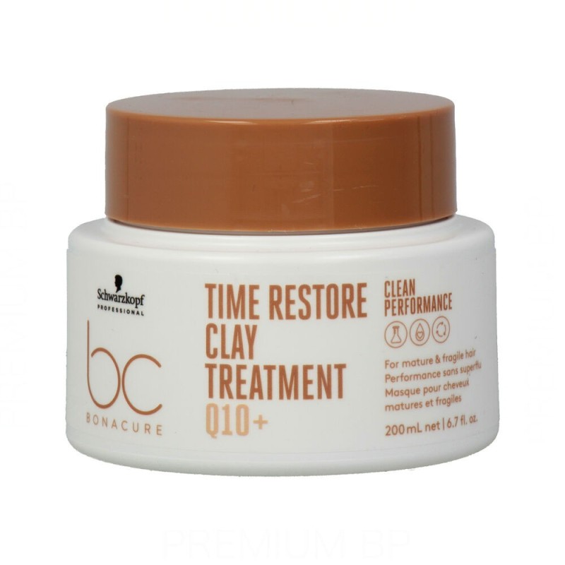 Masque pour cheveux fins Schwarzkopf Bonacure Time Restore Clay (200 ml) - Acheter à 15,40 € seulement chez Collector's Boutique