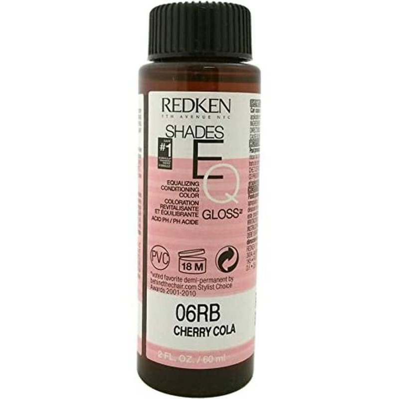 Coloration Semi-permanente Redken Shades EQ 06RB cherry cola (3 x 60 ml) - Acheter à 35,06 € seulement chez Collector's Boutique