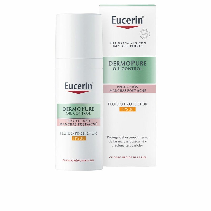 Fluide Solaire Anti-Tâches Eucerin DermoPure Anti-imperfections SPF 30 (50 ml) - Acheter à 18,13 € seulement chez Collector's Bo