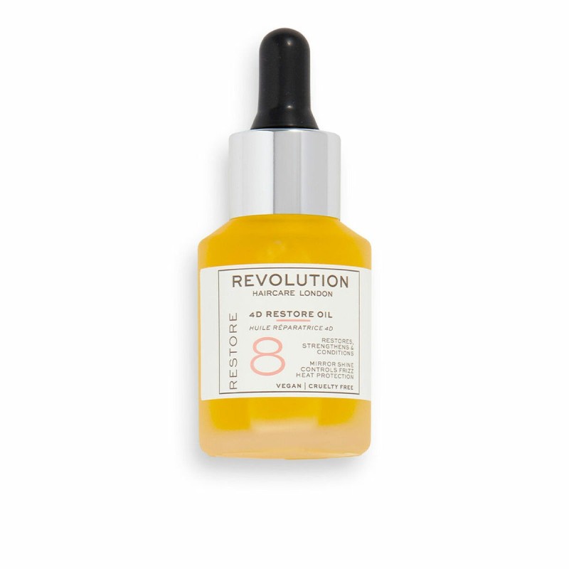 Huile dure Revolution Hair Care London Restore 8 4D Cheveux abîmés (30 ml) - Acheter à 17,28 € seulement chez Collector's Boutiq