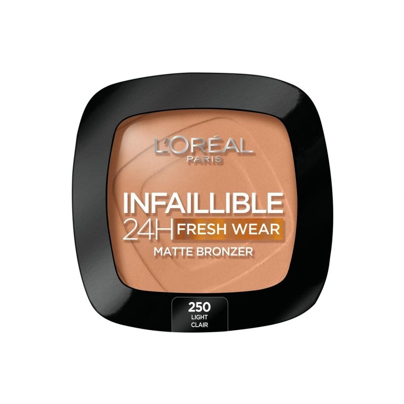 Poudres Compactes de Bronzage L'Oreal Make Up Infaillible 250-light clair 24 heures (9 g) - Acheter à 19,50 € seulement chez Col