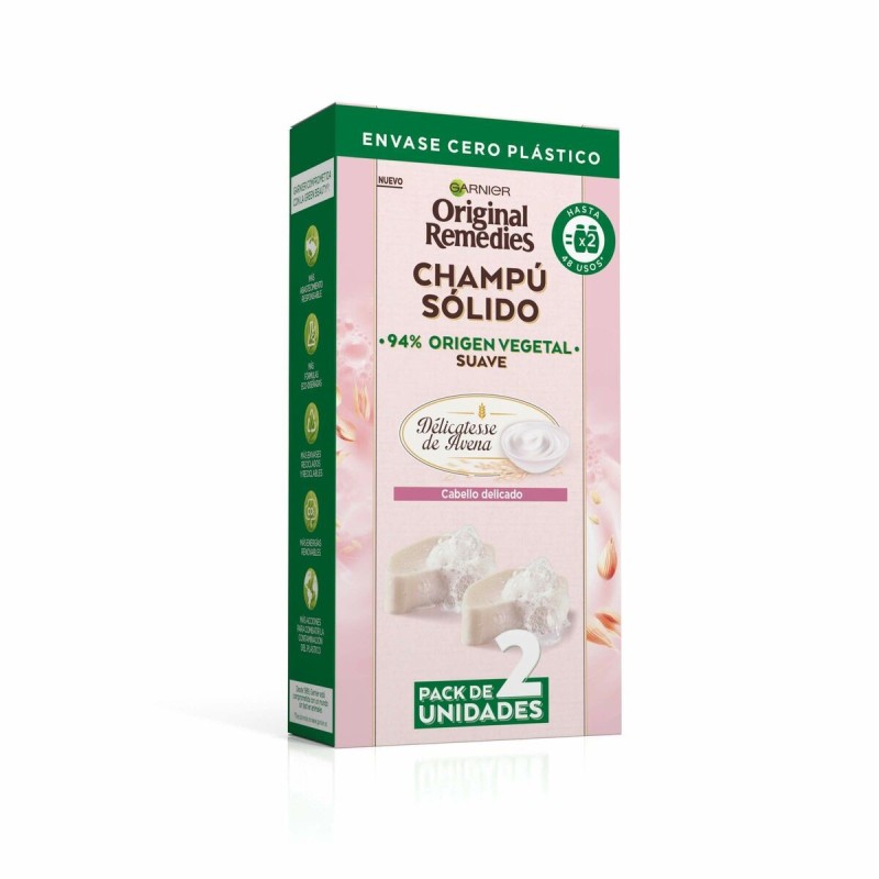 Champoing Solide Garnier Original Remedies 2 x 60 g Avoine - Acheter à 14,12 € seulement chez Collector's Boutique