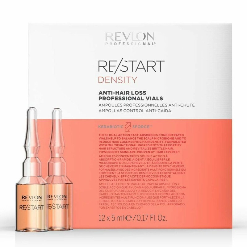 Ampoules antichute de cheveux Revlon Restart Density (12 x 5 ml) - Acheter à 16,46 € seulement chez Collector's Boutique