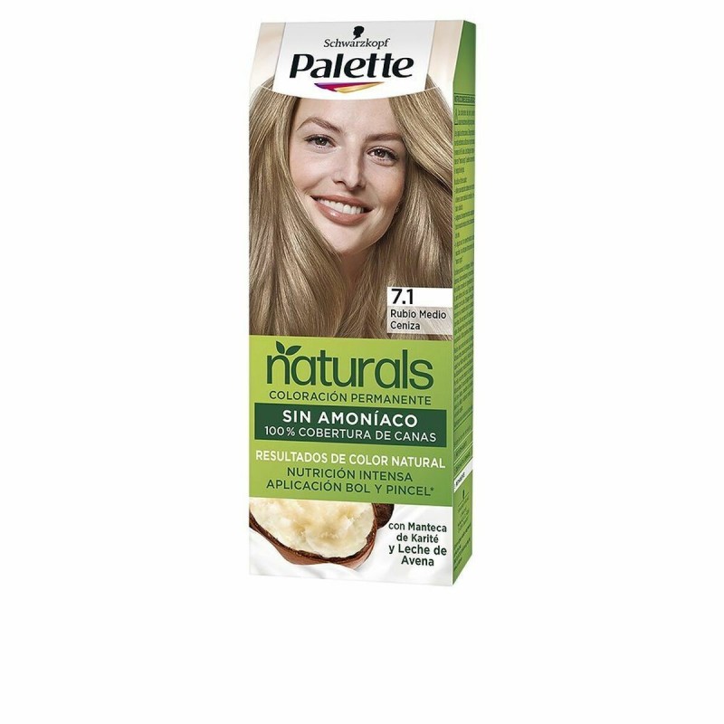 Teinture permanente Schwarzkopf Palette Natural Nº 7.1 - Acheter à 4,81 € seulement chez Collector's Boutique