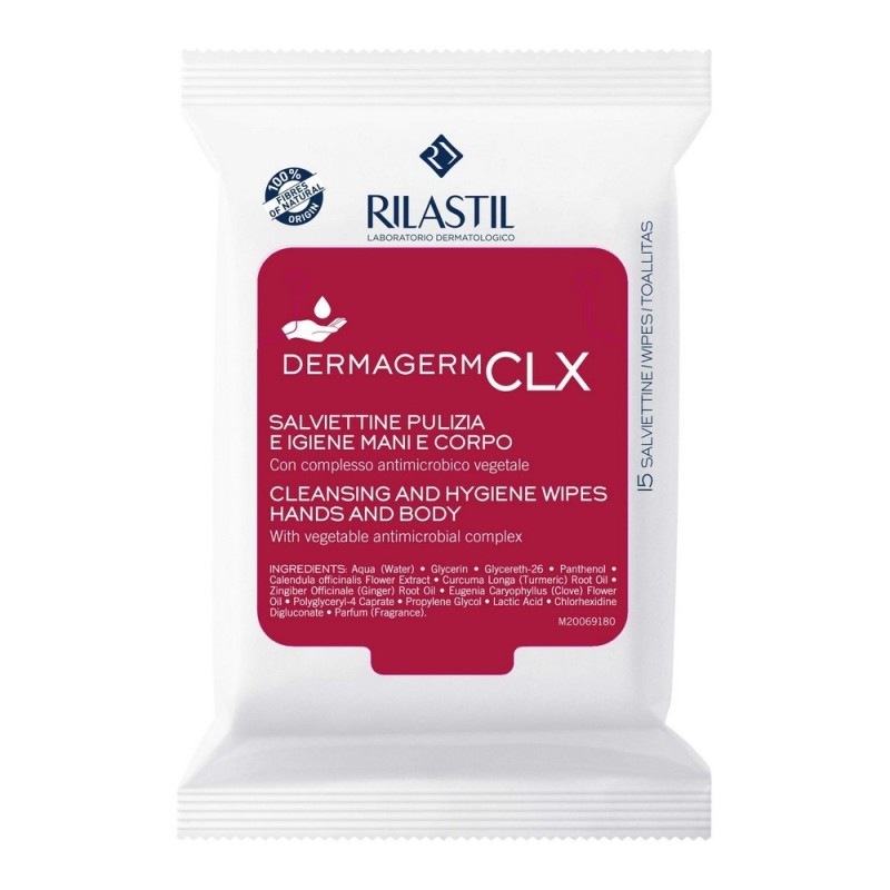 Lingettes Désinfectantes Rilastil Dermagen CLX 15 Unités - Acheter à 5,46 € seulement chez Collector's Boutique