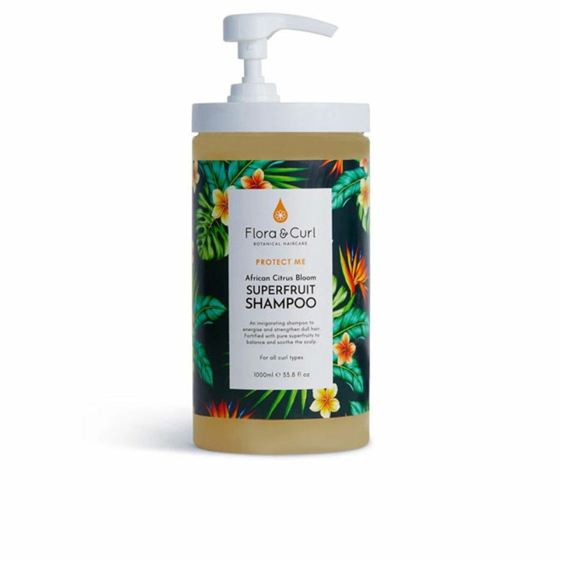 Shampooing pour cheveux bouclés Flora & Curl Protect Me Superfruit (1000 ml) - Acheter à 44,69 € seulement chez Collector's Bout