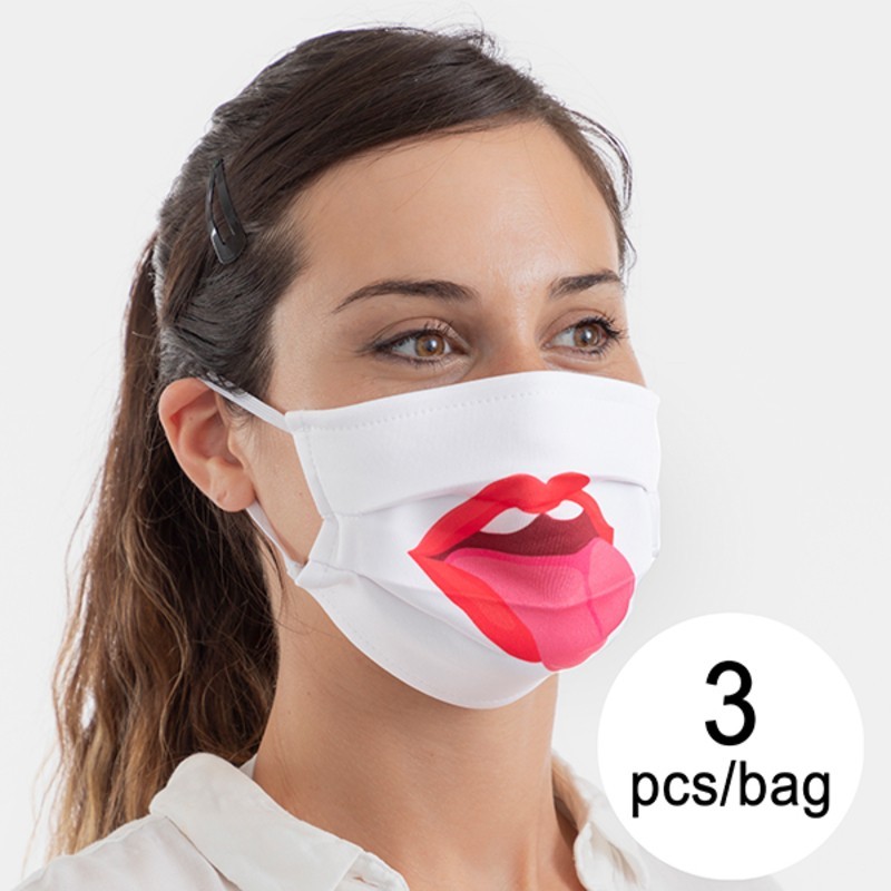 Masque en tissu hygiénique réutilisable Tongue Luanvi Taille M Pack de 3 unités - Acheter à 16,02 € seulement chez Collector's B