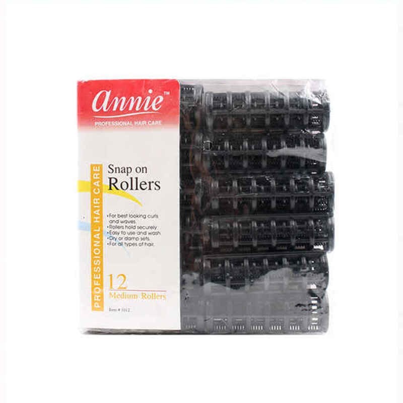 Boucles Annie Moyen Noir (12 uds) - Acheter à 2,68 € seulement chez Collector's Boutique