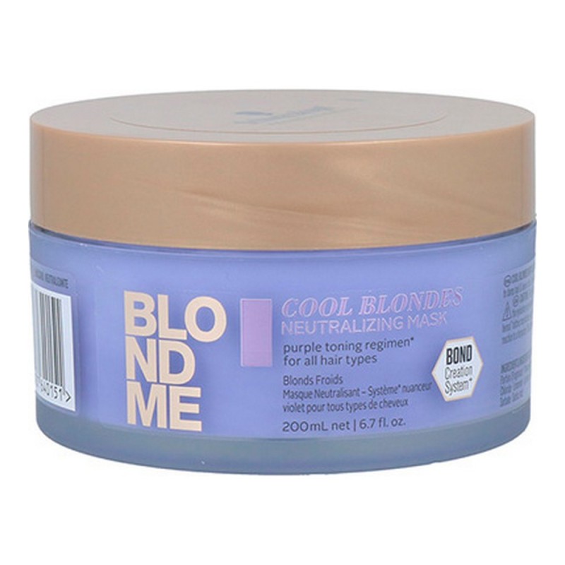 Masque pour cheveux Blondme Cool Blondes Schwarzkopf (200 ml) - Acheter à 15,77 € seulement chez Collector's Boutique