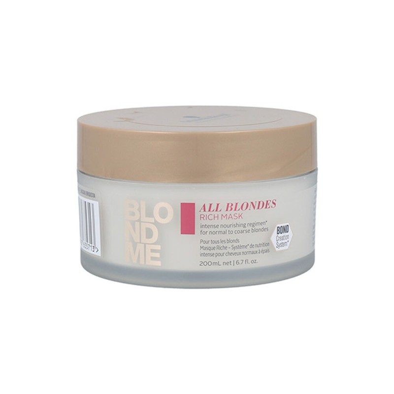 Masque pour cheveux Schwarzkopf All Blondres Rich (200 ml) - Acheter à 15,77 € seulement chez Collector's Boutique