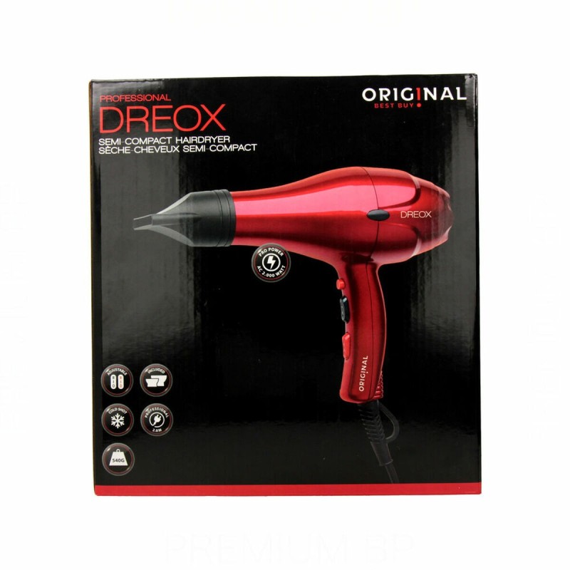 Sèche-cheveux Sinelco Original Dreox Red (2000 W) - Acheter à 32,78 € seulement chez Collector's Boutique