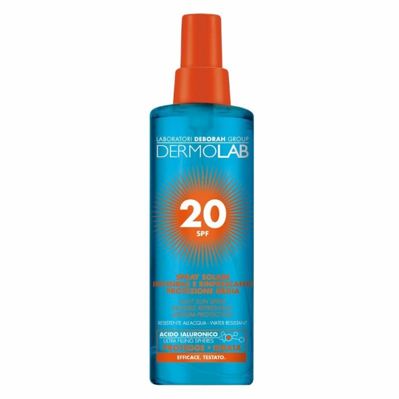 Protecteur Solaire Deborah Dermolab Spray Invisible SPF20 Rafraîchissant (200 ml) - Acheter à 17,71 € seulement chez Collector's