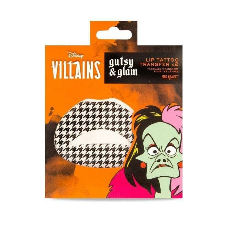 Tatouages Temporaires Mad Beauty Disney Villains Cruella Lèvres - Acheter à 6,29 € seulement chez Collector's Boutique