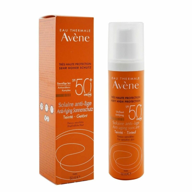 Crème Solaire Avec Couleur Avene Tinted Anti-âge (50 ml) - Acheter à 30,32 € seulement chez Collector's Boutique