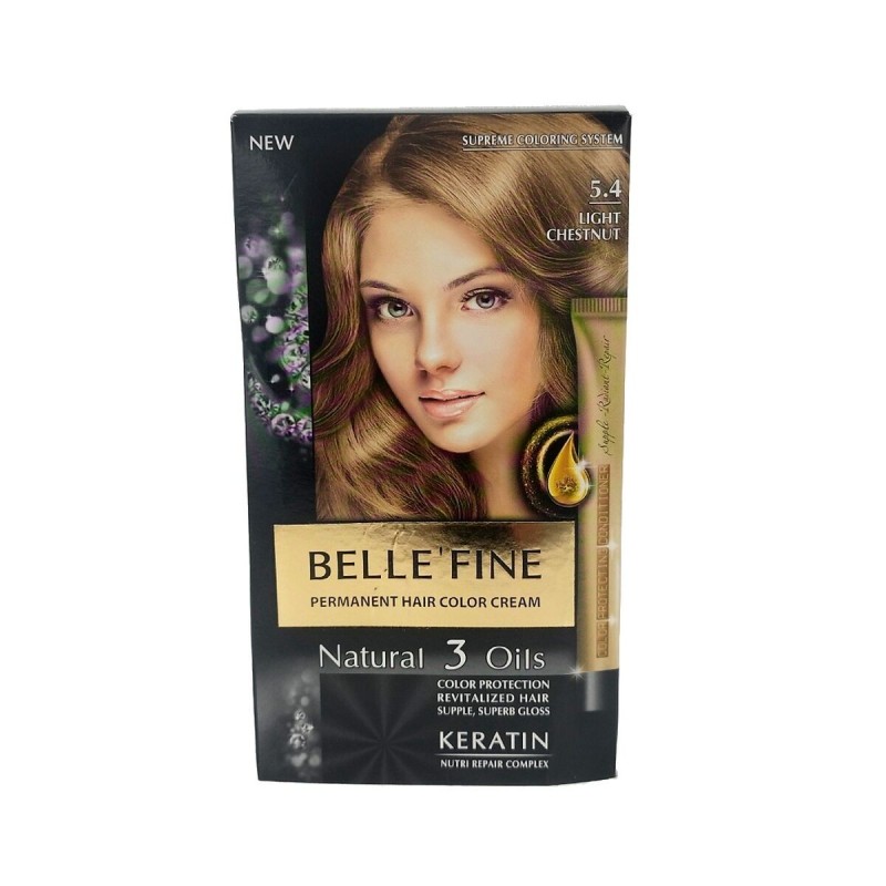 Teinture permanente Belle´Fine Nº 5.4 Marron léger (30 ml) - Acheter à 3,74 € seulement chez Collector's Boutique