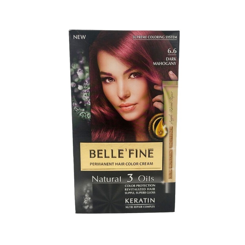 Teinture permanente Belle´Fine Nº 6.6 Acajou Foncé (30 ml) - Acheter à 3,74 € seulement chez Collector's Boutique