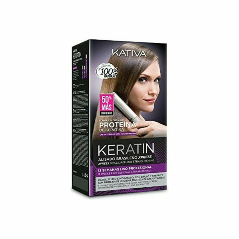 Traitement Capillaire Lissant Kativa Keratin 3 Pièces (150 ml) - Acheter à 14,24 € seulement chez Collector's Boutique