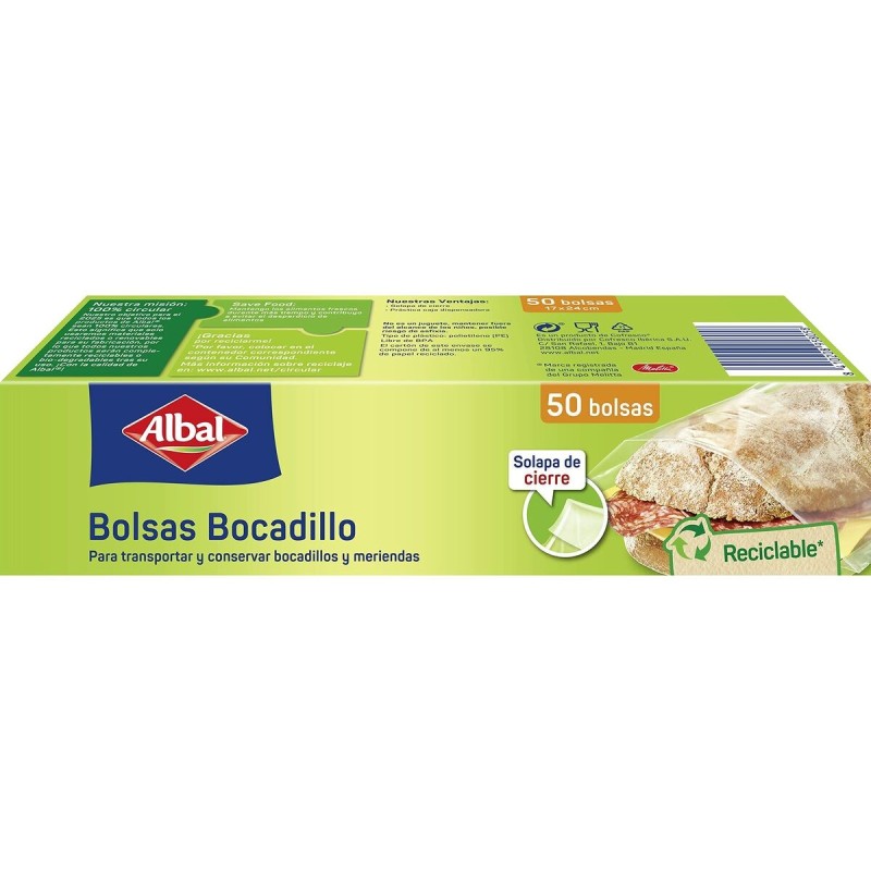 Porte-Goûters Albal (50 uds) (1 l) - Acheter à 1,62 € seulement chez Collector's Boutique