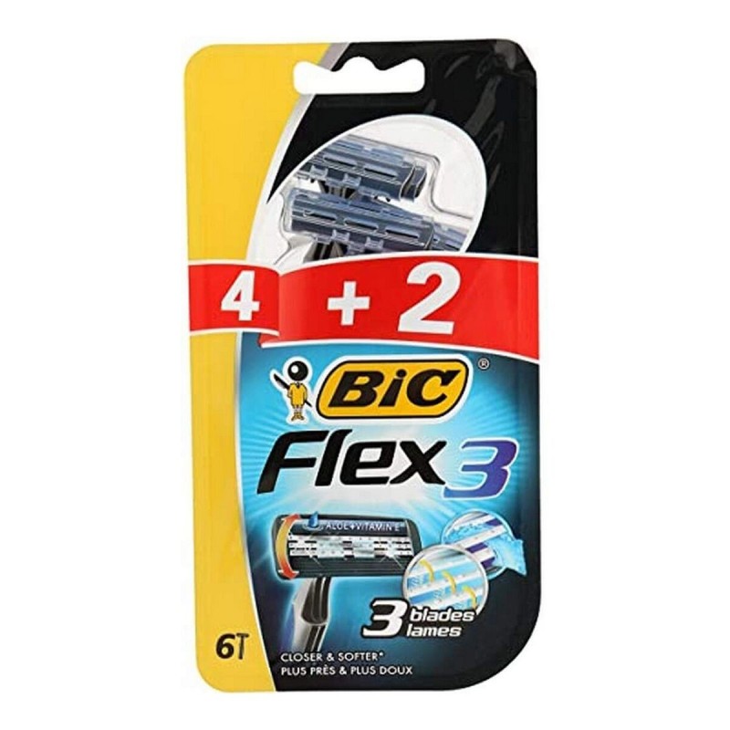 Rasoir Bic Flex3 (6 uds) - Acheter à 4,68 € seulement chez Collector's Boutique