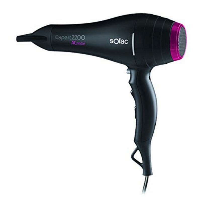 Sèche-cheveux Solac SP7151 2200W AC Noir/Rose - Acheter à 30,59 € seulement chez Collector's Boutique