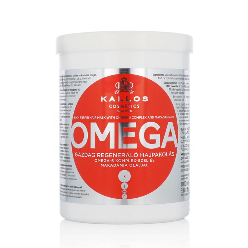 Masque réparateur pour cheveux Kallos Cosmetics Omega (1 L) - Acheter à 3,95 € seulement chez Collector's Boutique