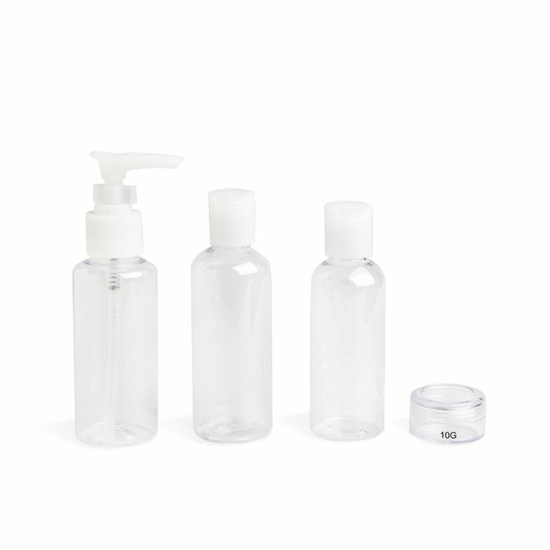 Distributeur de Liquides pour le Voyage 4 sur 1 IDC Institute Transparent Plastique 4 Pièces Lot - Acheter à 5,00 € seulement ch