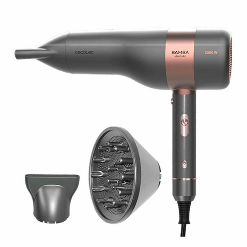 Sèche-cheveux Cecotec Bamba IoniCare 6000 Rockstar Vision 2000W Gris - Acheter à 79,24 € seulement chez Collector's Boutique