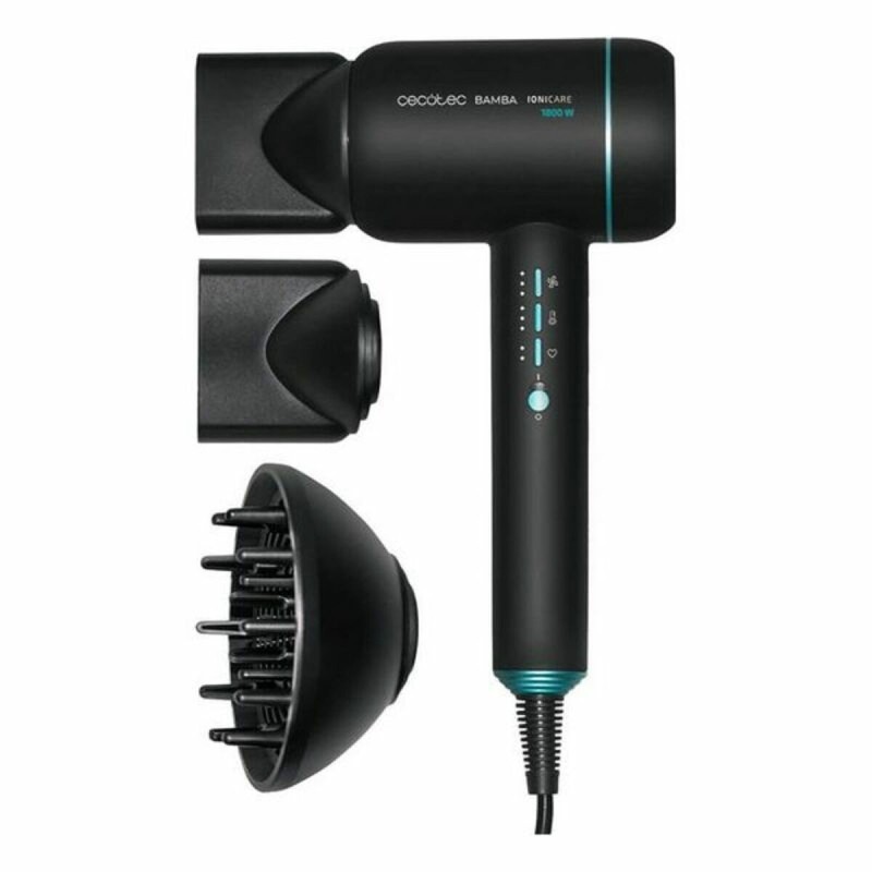 Sèche-cheveux Cecotec Bamba IoniCare 6000 Rockstar Ice 1800W Noir - Acheter à 147,77 € seulement chez Collector's Boutique