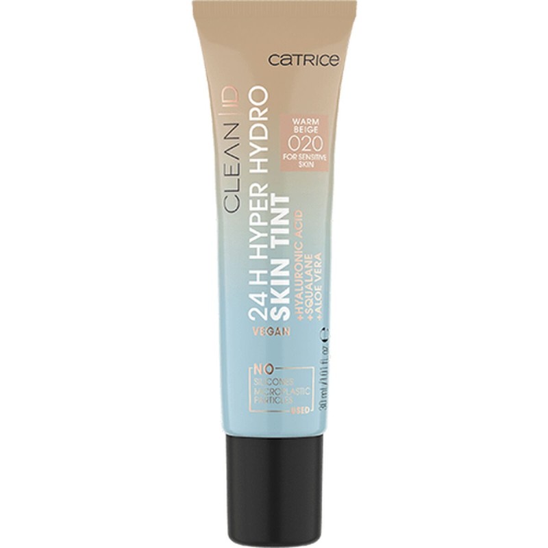 Crème Hydratante avec Couleur Catrice Clean ID 24H Hyper Hydro Skin Tint Nº 020 (30 ml) - Acheter à 9,97 € seulement chez Collec