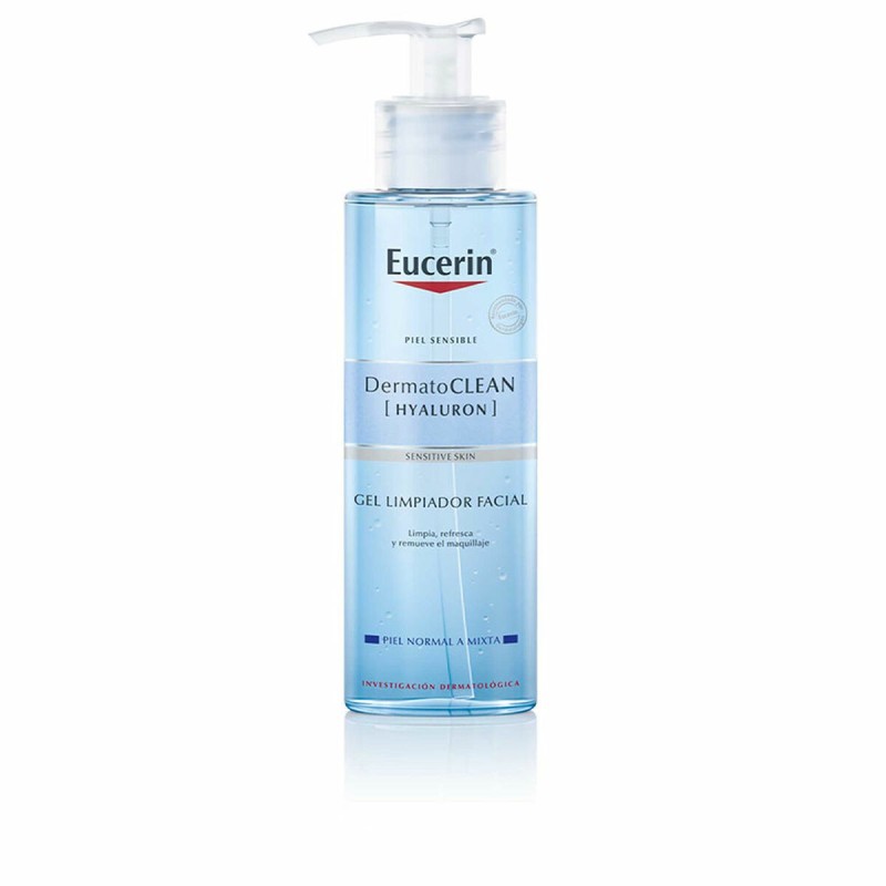 Gel nettoyant visage Eucerin DermatoCLEAN Hyaluron Peaux sensibles (200 ml) - Acheter à 15,22 € seulement chez Collector's Bouti