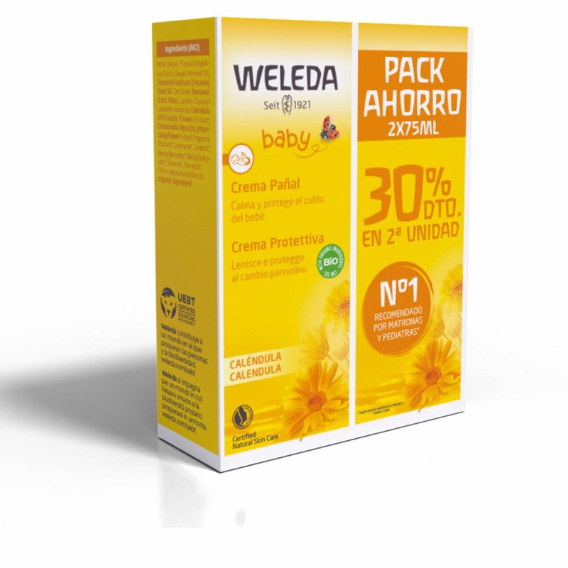 Crème protectrice pour le change Weleda Baby 2 x 75 ml Calendula - Acheter à 17,12 € seulement chez Collector's Boutique