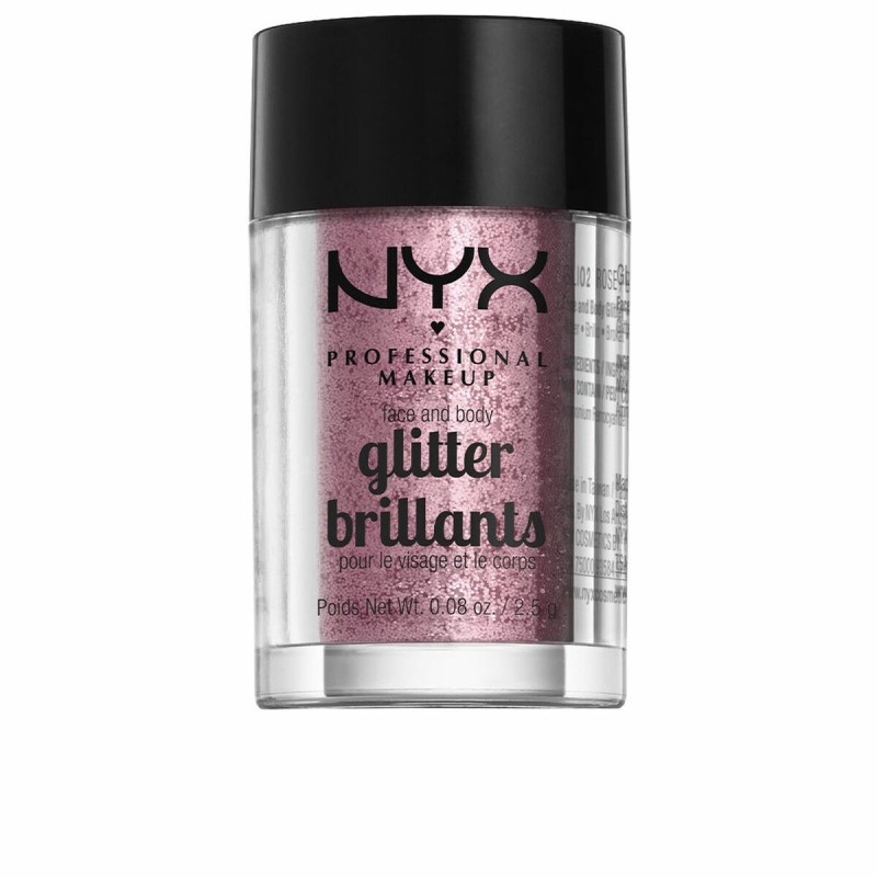 Paillettes NYX Glitter Brillants Visage Corps Rose (2,5 g) - Acheter à 10,70 € seulement chez Collector's Boutique