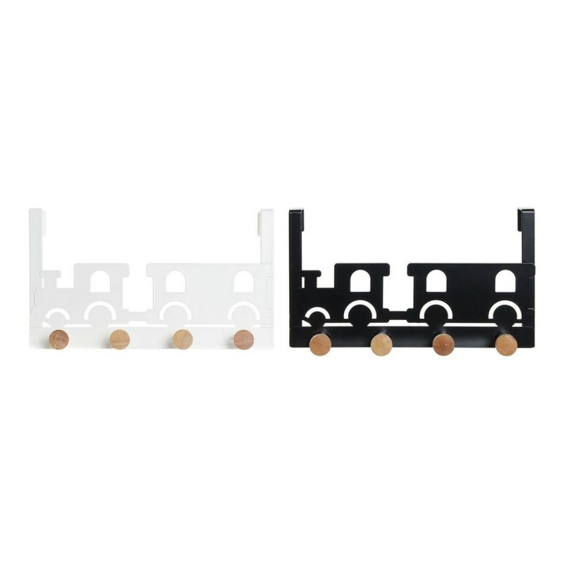 Porte-manteaux pour portes DKD Home Decor Train Métal Bois MDF (2 pcs) (28.5 x 8.5 x 16.5 cm) - Acheter à 27,82 € seulement chez