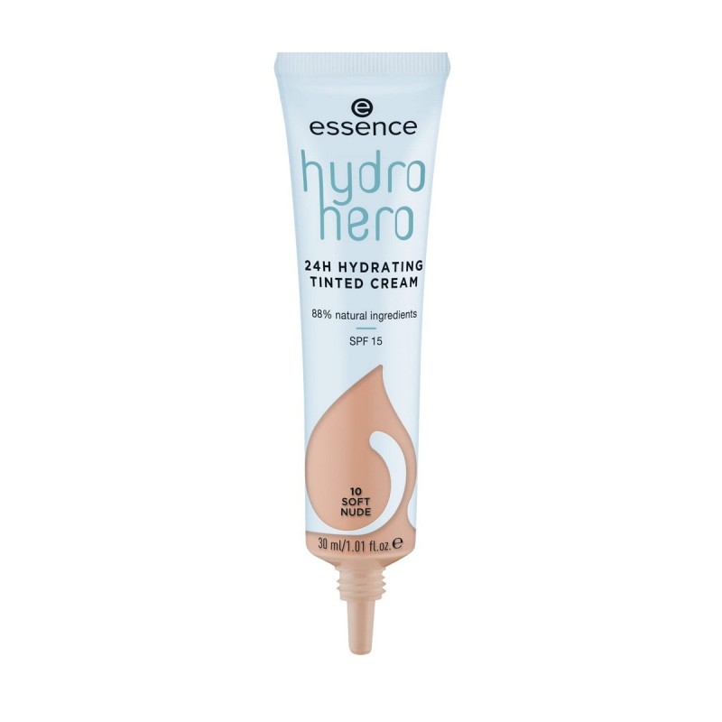 Crème Hydratante avec Couleur Essence Hydro Hero 10-soft nude SPF 15 (30 ml) - Acheter à 7,26 € seulement chez Collector's Bouti