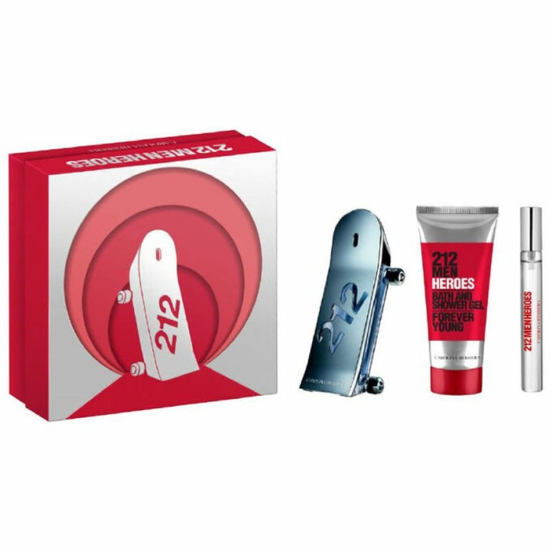 Set de Parfum Homme Carolina Herrera 212 MEN 3 Pièces - Acheter à 83,84 € seulement chez Collector's Boutique