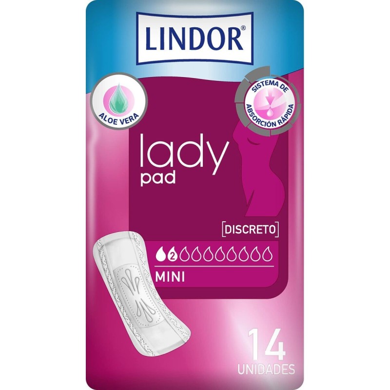 Compresses pour Incontinence Lindor Lady Pad Mini 14 Unités - Acheter à 6,96 € seulement chez Collector's Boutique