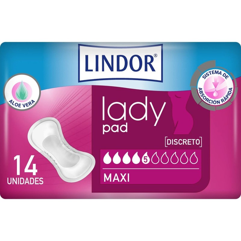 Compresses pour Incontinence Lindor Lady Pad Maxi 14 Unités - Acheter à 11,01 € seulement chez Collector's Boutique