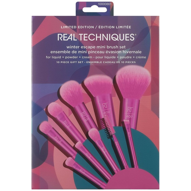 Kit de broche de maquillage Real Techniques Winter Escape Mini Brush 10 Pièces - Acheter à 25,22 € seulement chez Collector's Bo