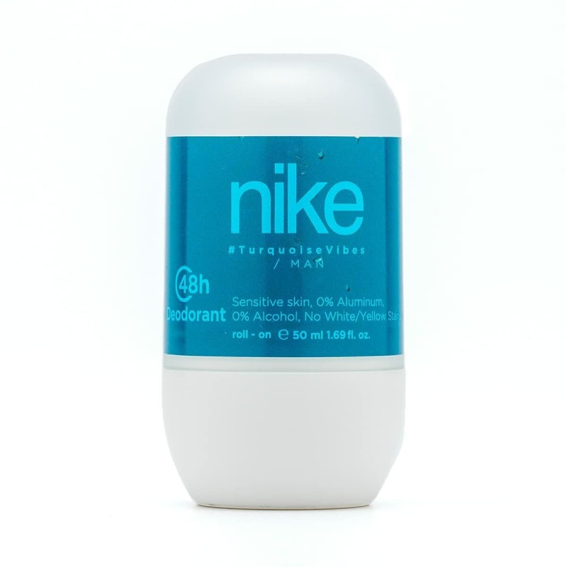 Déodorant Roll-On Nike Turquoise Vibes Homme 48 heures (50 ml) - Acheter à 4,96 € seulement chez Collector's Boutique