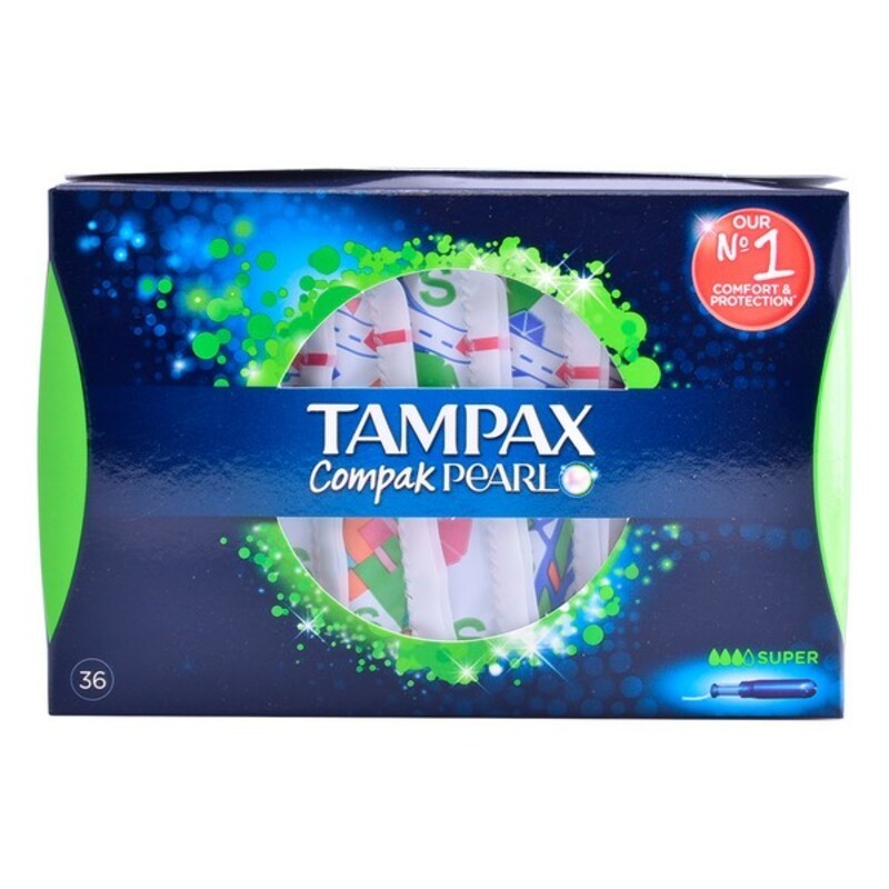 Tampons Super Pearl Compak Tampax (36 uds) - Acheter à 10,04 € seulement chez Collector's Boutique