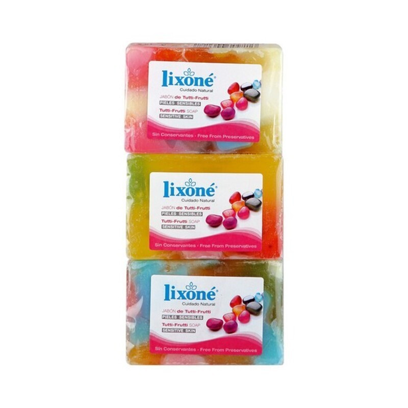 Savon en Glycérine Naturelle Tutti-frutti Lixoné (3 uds) - Acheter à 5,00 € seulement chez Collector's Boutique