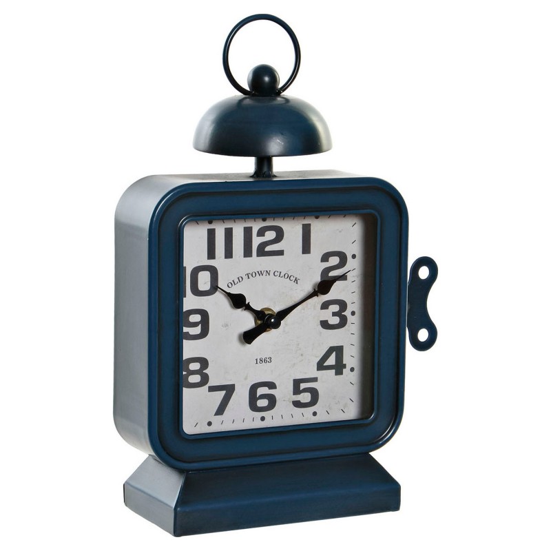 Horloge de table DKD Home Decor Bleu Fer (19 x 8 x 28 cm) - Acheter à 16,60 € seulement chez Collector's Boutique